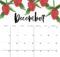 Cute December 2020 Floral Calendar
