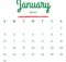 January 2021 Floral Calendar Wallpaper