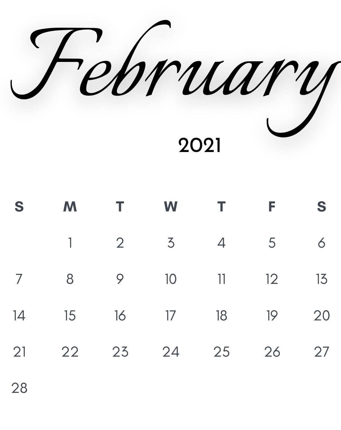 February 2020 Calendar Wallpaper For iPhone