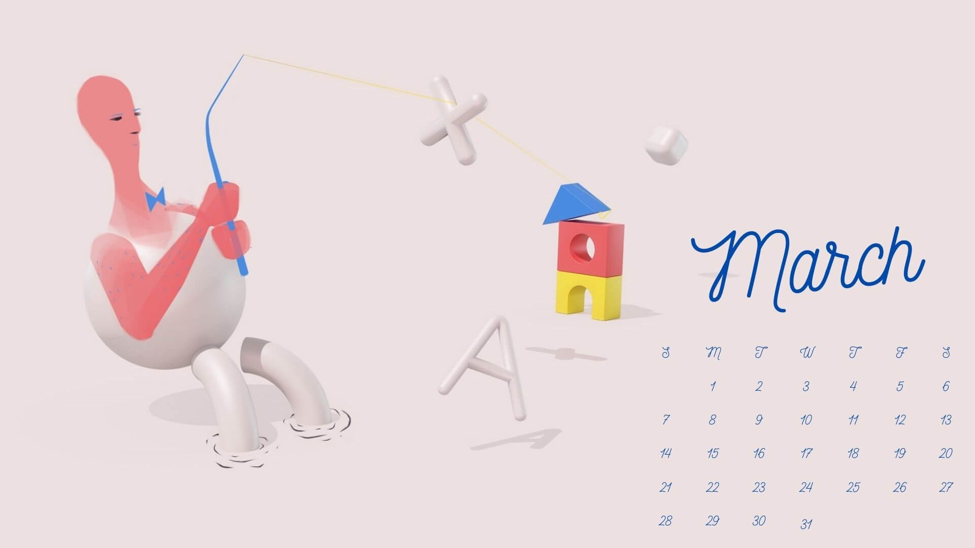 March 2021 Calendar HD Wallpaper