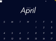 iPhone April 2021 Calendar Wallpaper