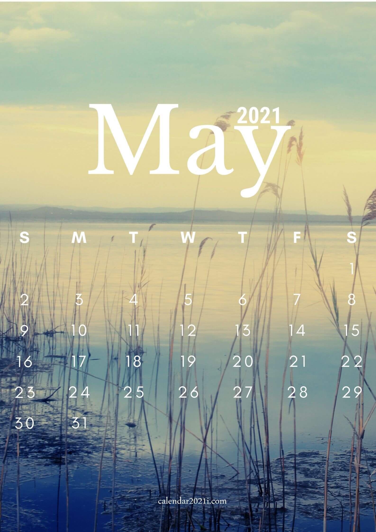 iPhone May 2021 Calendar Wallpaper
