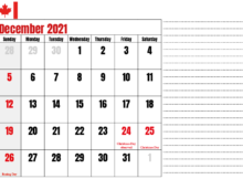 Download free december 2021 calendar canada