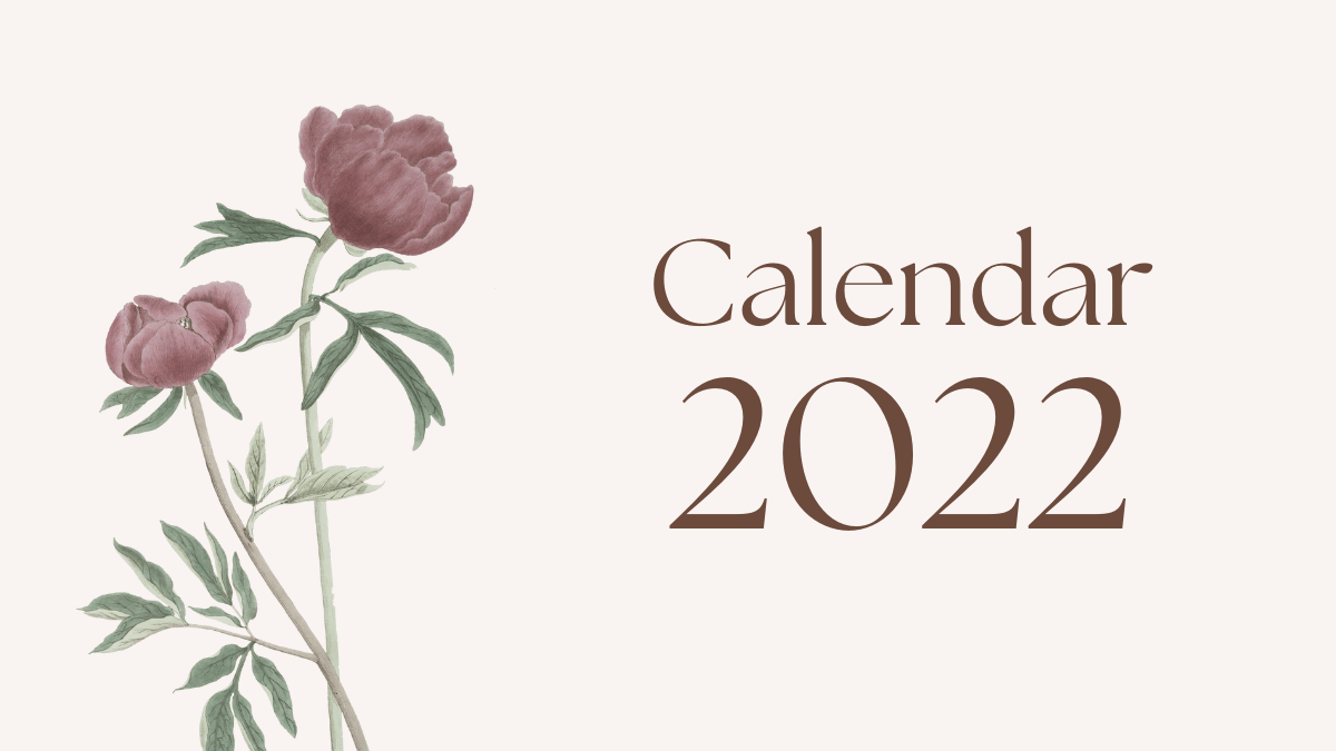 12 Month 2022 Printable Calendar