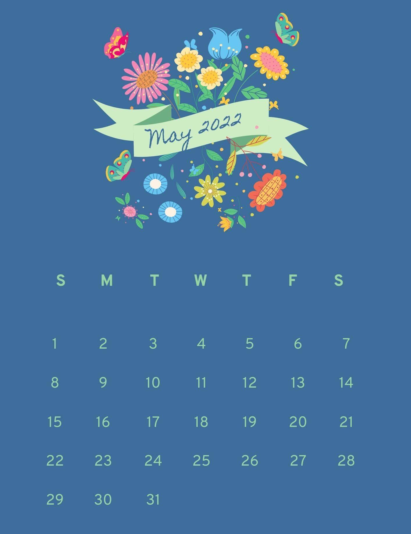 May 2022 Calendar Design
