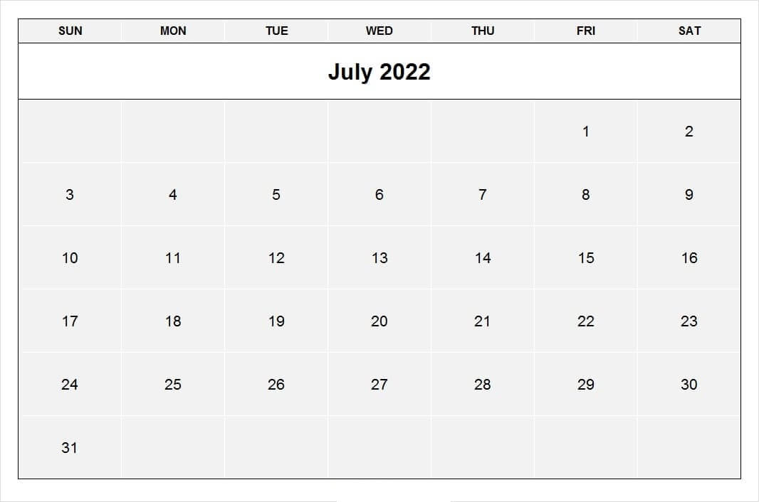 july 2022 calendar with holidays printable