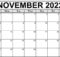 November 2022 Calendar Templates