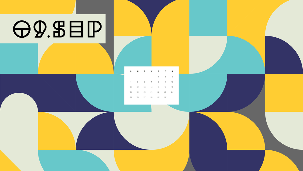 September 2022 Desktop Background Calendar Wallpaper