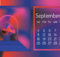 September 2022 Desktop Calendar Wallpaper