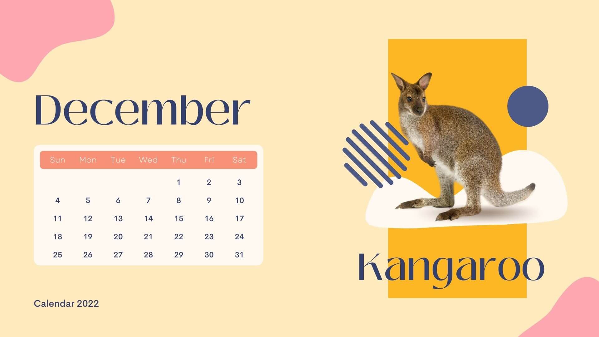 Wild Calendar December 2022