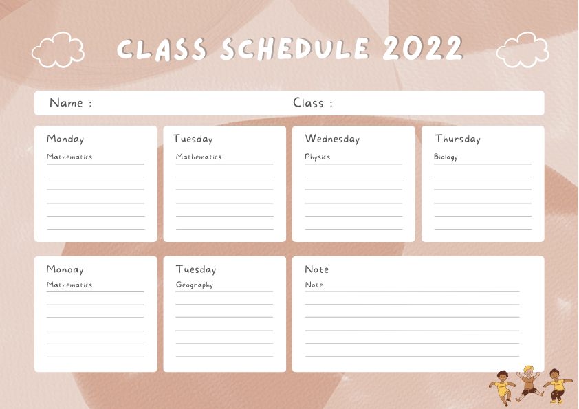 December 2022 Class Schedule 2022