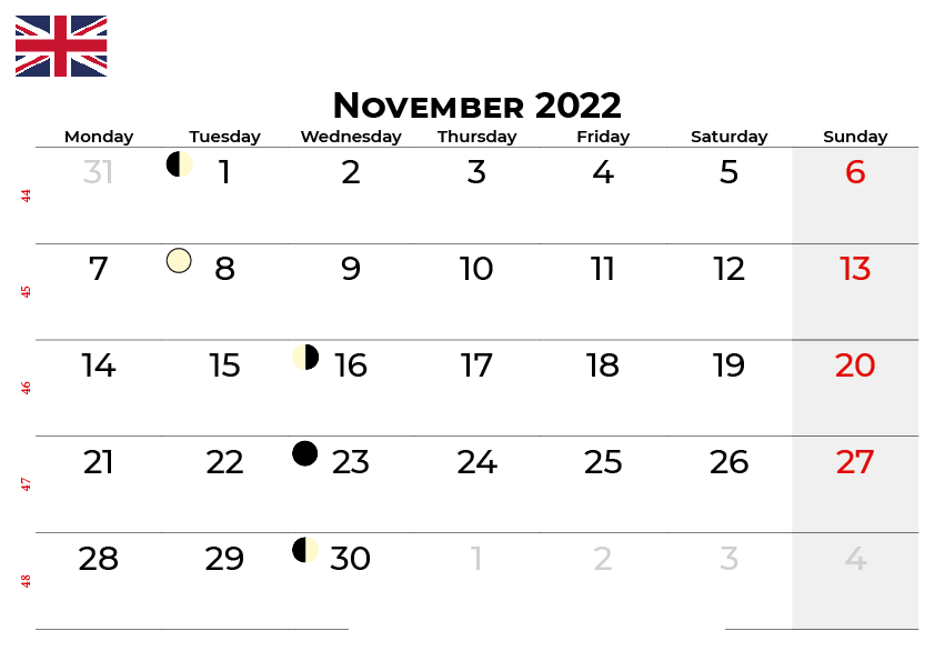 Download free november 2022 calendar india