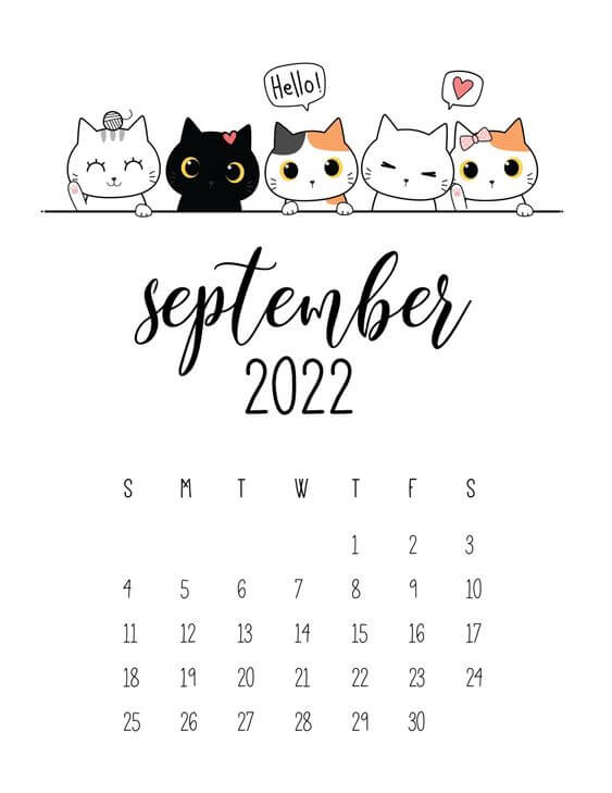 Free Download Cute September 2022