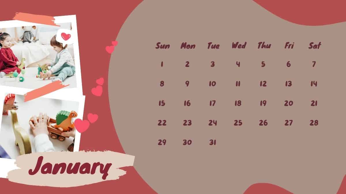 January 2023 Calendar Image