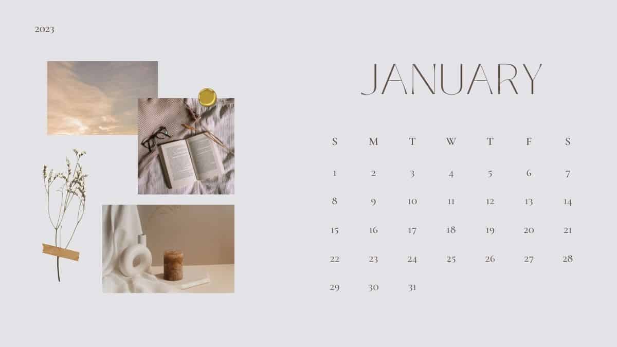 January 2023 Calendar PDF