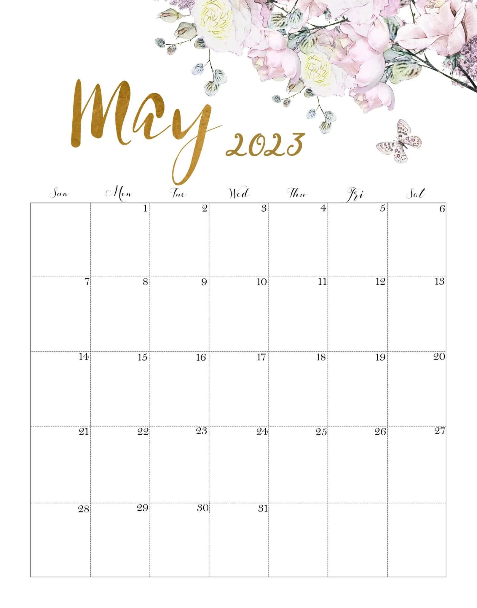 Floral Calendar May 2023