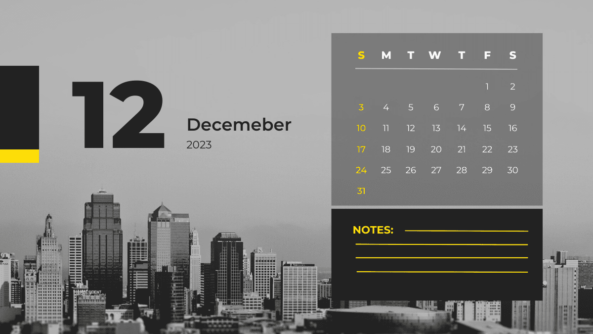 December 2022 Desk Calendar