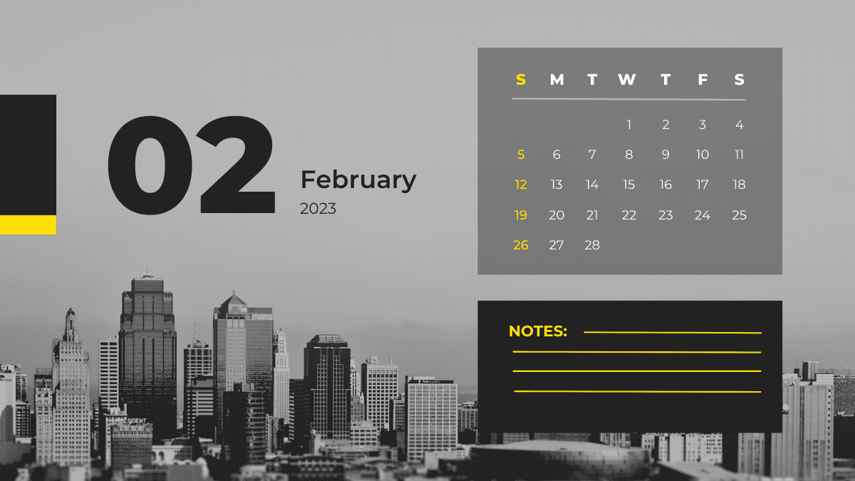 February 2022 Desk Calendar