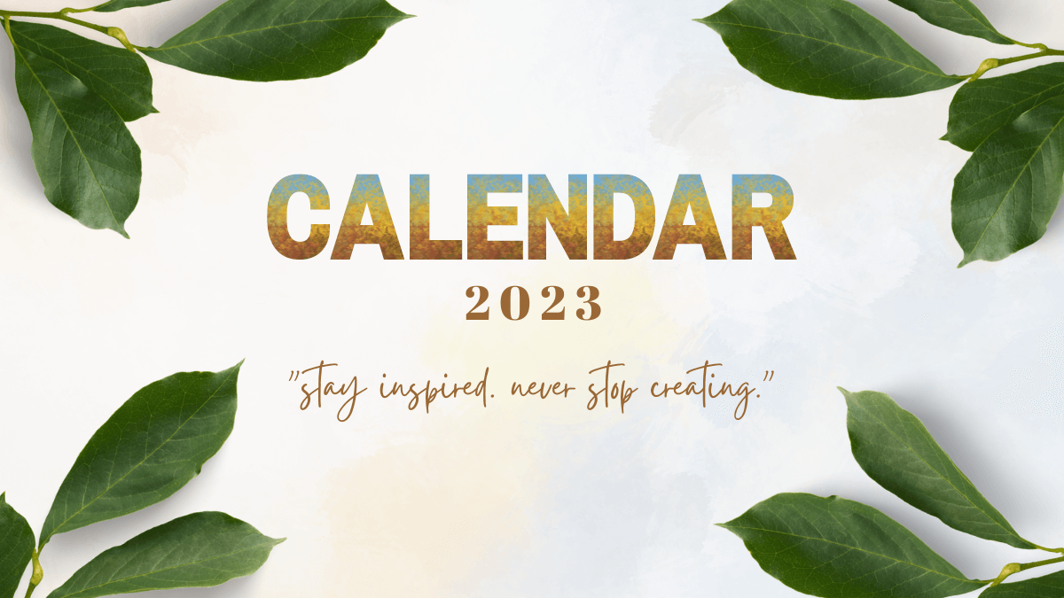 Free Monthly 2023 Holidays Calendar With Note Section