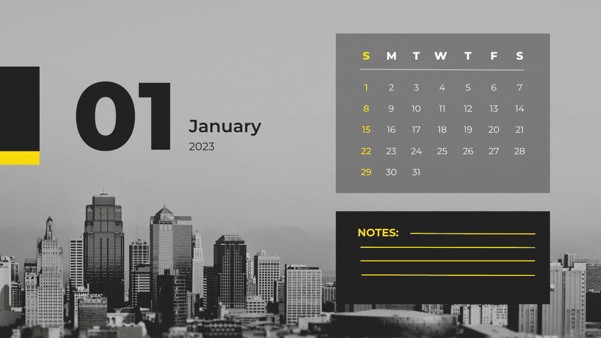 January 2022 Desk Calendar