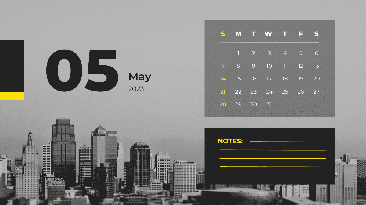 May 2022 Desk Calendar