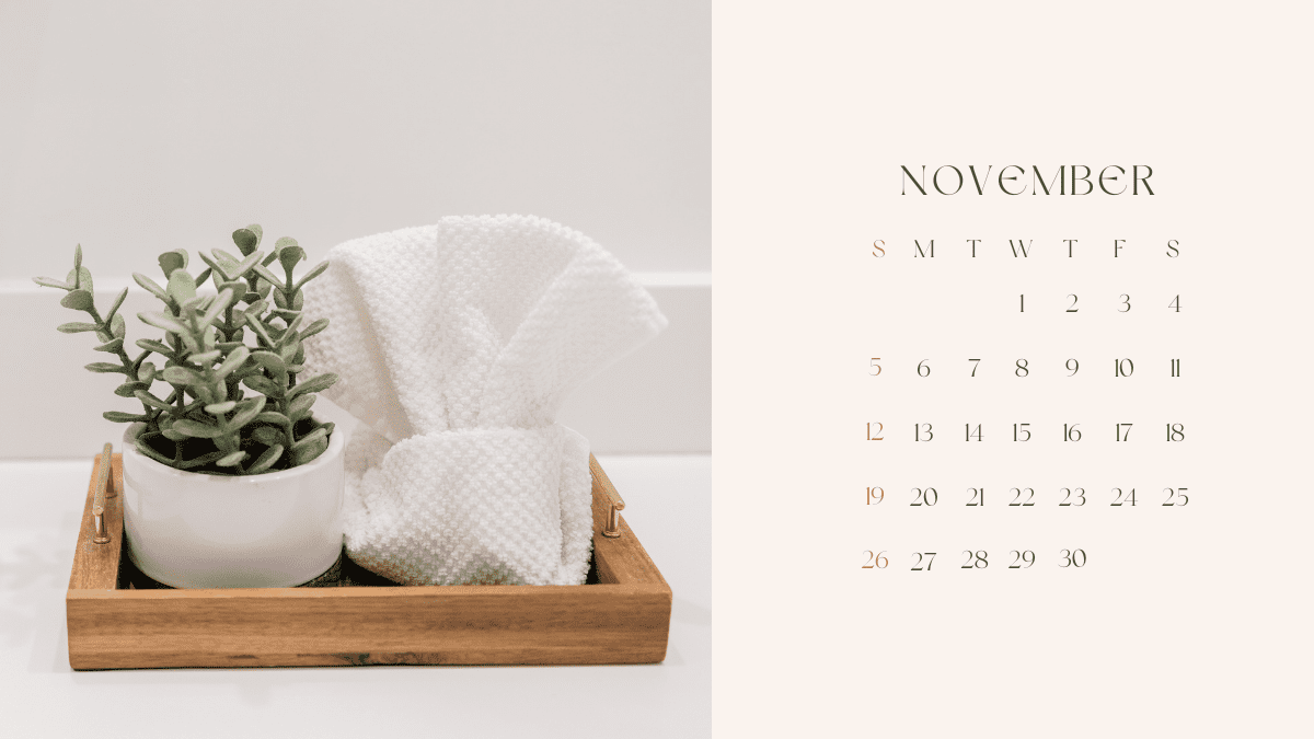 November 2023 Calendar Cute