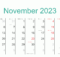 November 2023 Calendar Printable With Holidays