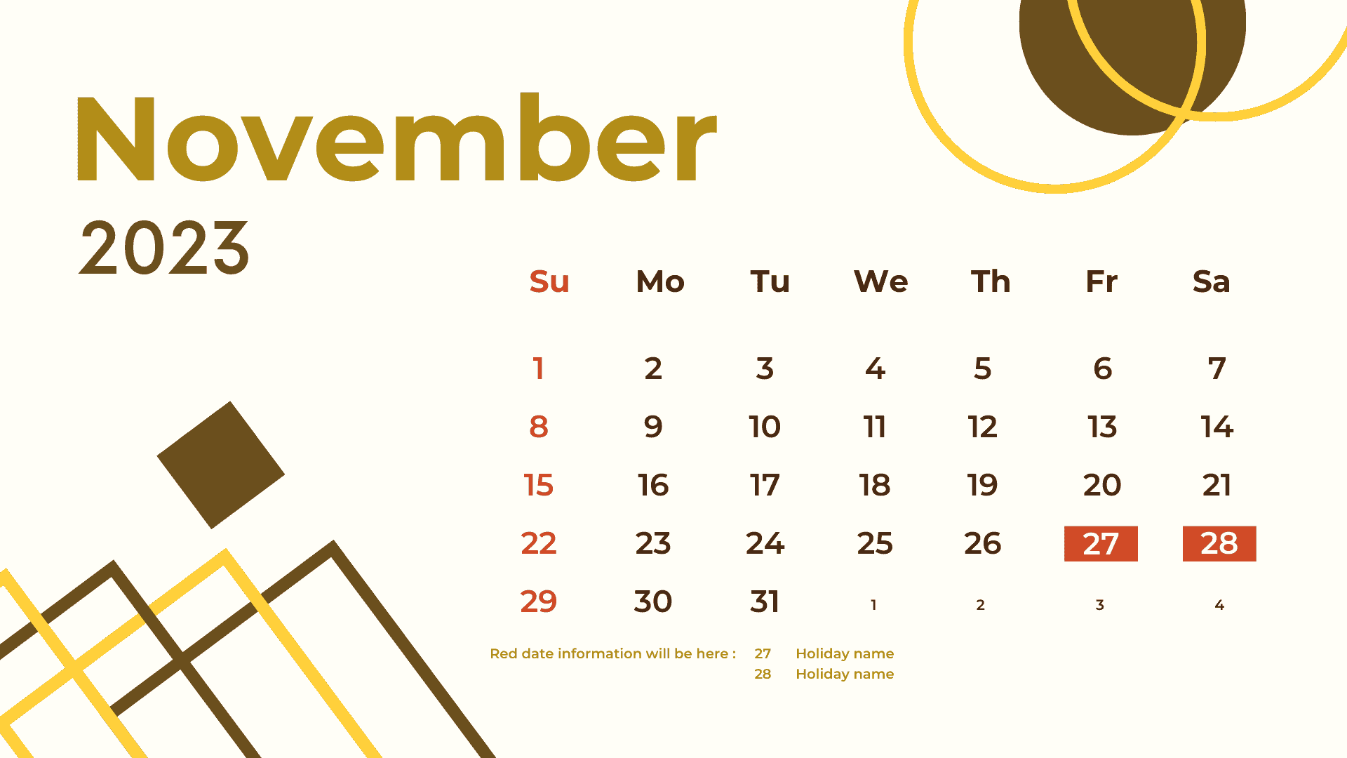 November 2023 Calendar with Holidays UK