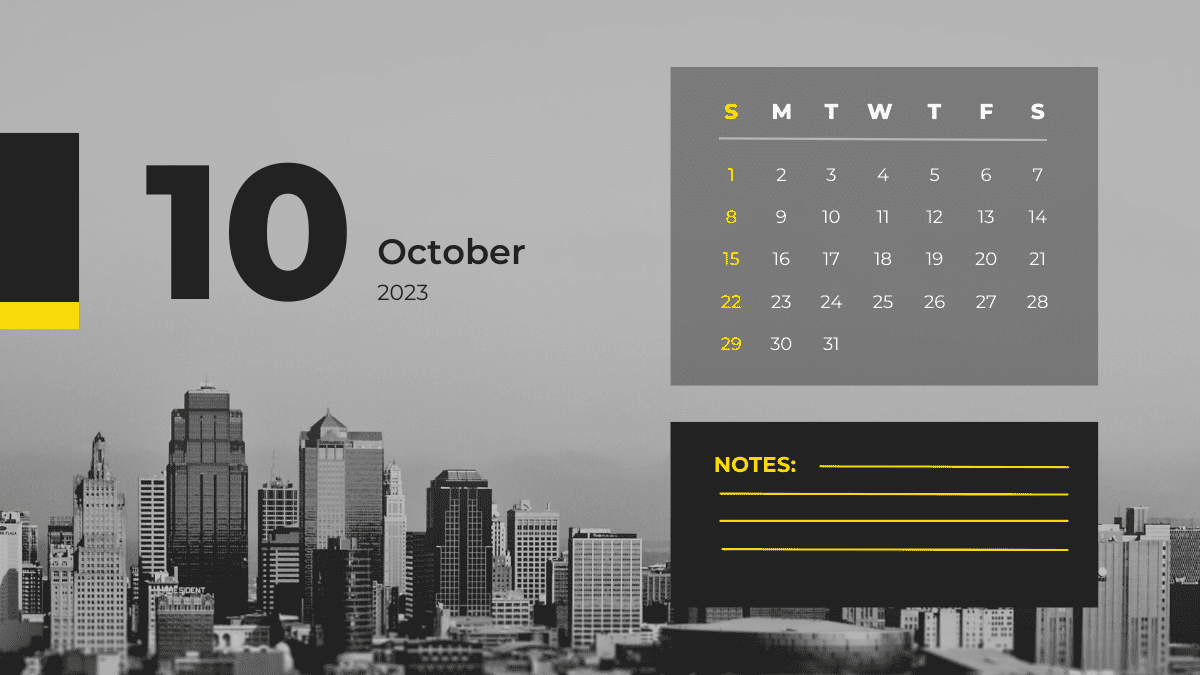 October 2022 Desk Calendar