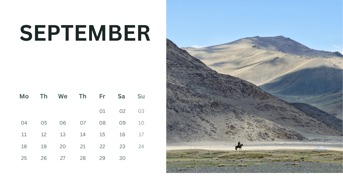 September 2023 Desktop Background Calendar
