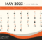 Free Printable May 2023 Moon Phases Calendar