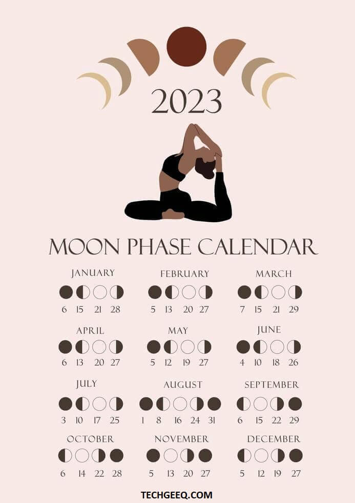 Moon Phases Calendar 2023